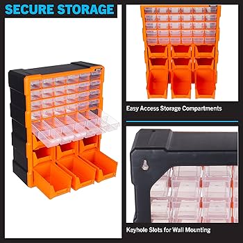 Amazon.com: Plastic Storage Drawers - 39-Drawer Screw